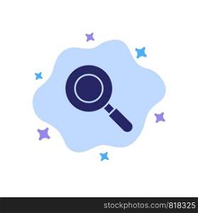 Search, Research, Find Blue Icon on Abstract Cloud Background