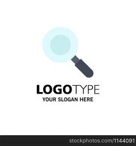 Search, Research, Find Business Logo Template. Flat Color