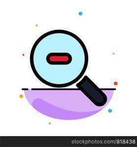 Search, Research, Zoom Abstract Flat Color Icon Template