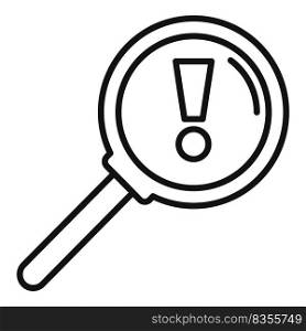 Search solution icon outline vector. Business problem. Idea work. Search solution icon outline vector. Business problem