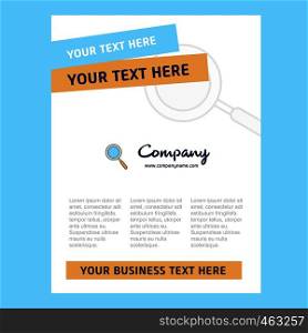 Search Title Page Design for Company profile ,annual report, presentations, leaflet, Brochure Vector Background