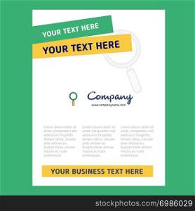 Search Title Page Design for Company profile ,annual report, presentations, leaflet, Brochure Vector Background
