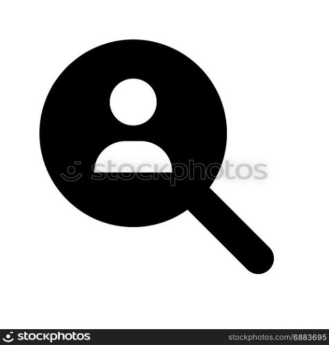 search user, icon on isolated background,