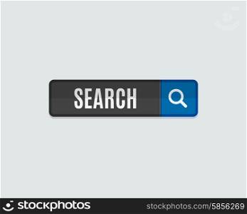 Search web button flat design. Template for website. Search web button. Modern flat design website icon and design element