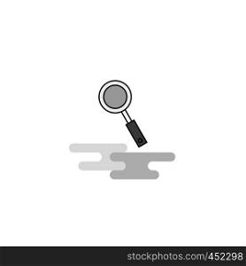 Search Web Icon. Flat Line Filled Gray Icon Vector