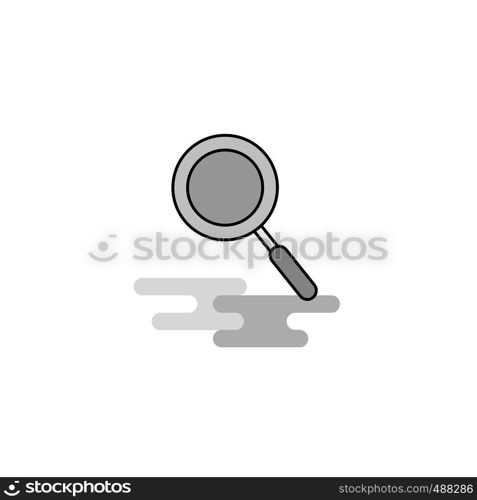 Search Web Icon. Flat Line Filled Gray Icon Vector