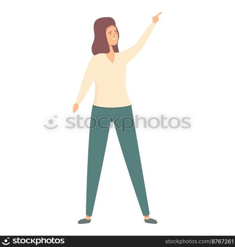 Search woman icon cartoon vector. Skills therapy. Mental coping. Search woman icon cartoon vector. Skills therapy