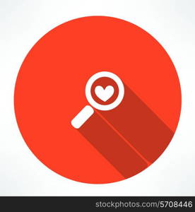 Searching A Love. Flat modern style vector illustration