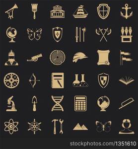 Searching icons set. Simple style of 36 searching vector icons for web for any design. Searching icons set, simple style