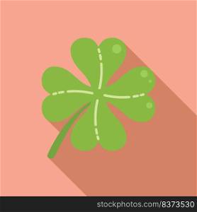 Season clover icon flat vector. Ireland day. Lucky day. Season clover icon flat vector. Ireland day