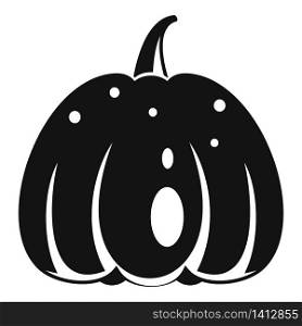 Season pumpkin icon. Simple illustration of season pumpkin vector icon for web design isolated on white background. Season pumpkin icon, simple style