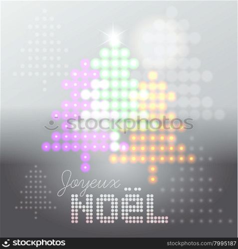Seasonal greetings abstract stage lights christmas tree pattern background