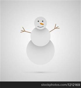 Seasons greetings. Character illustration. Cute snowman collection. vector