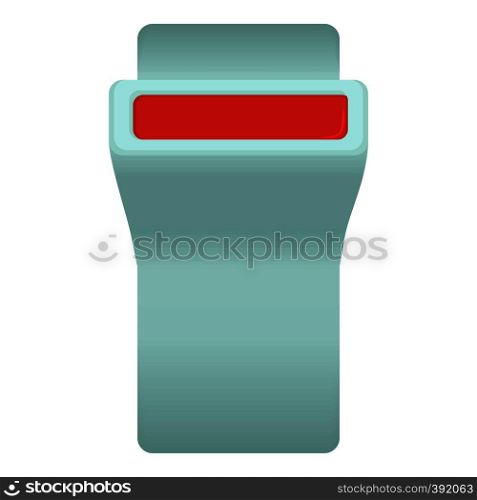 Seat belt button icon. Cartoon illustration of seat belt button vector icon for web. Seat belt button icon, cartoon style