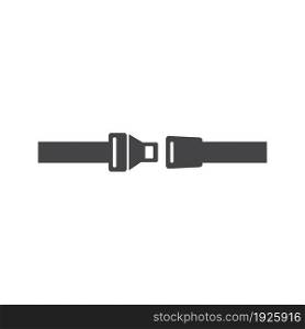 Seat belt icon flat design vector