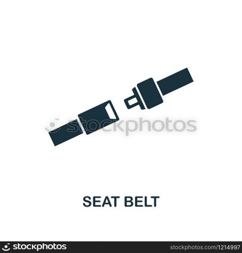 Seat Belt icon. Premium style design from public transport collection. UX and UI. Pixel perfect seat belt icon for web design, apps, software, printing usage.. Seat Belt icon. Premium style design from public transport icon collection. UI and UX. Pixel perfect Seat Belt icon for web design, apps, software, print usage.