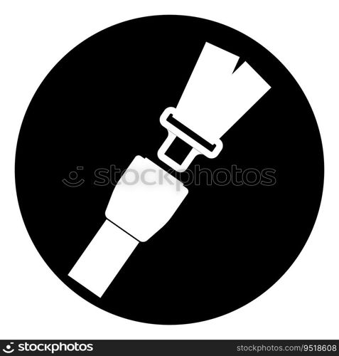 Seat belt icon vector illustration symbol design