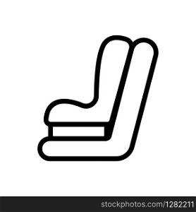 Seat belt icon vector. Thin line sign. Isolated contour symbol illustration. Seat belt icon vector. Isolated contour symbol illustration