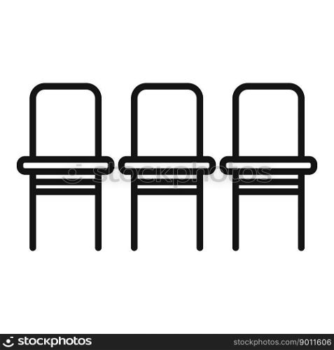 Seat chair icon outline vector. Room furniture. Modern style. Seat chair icon outline vector. Room furniture