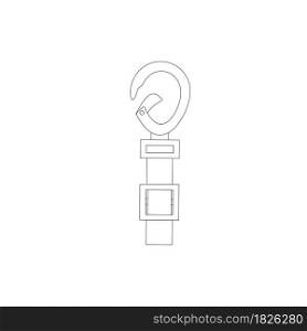 seatbelt icon stock illustraton design