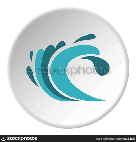 Seaway icon in flat circle isolated vector illustration for web. Seaway icon circle