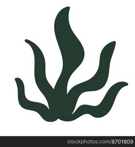 Seaweed isolated . Doodle-style Vector illustration. Seaweed. Doodle-style illustration