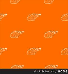 Seaweed pattern vector orange for any web design best. Seaweed pattern vector orange