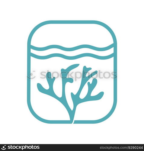 seaweed vector illustration template design