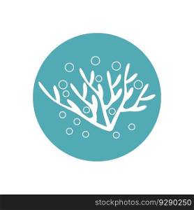 seaweed vector illustration template design