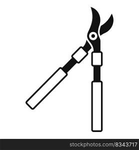 Secateur tool icon simple vector. Work blade. Hand cutter. Secateur tool icon simple vector. Work blade