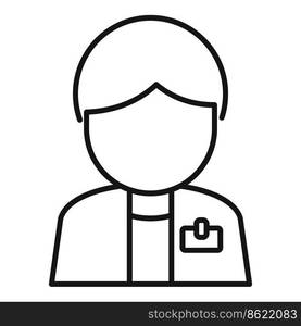 Secret woman agent icon outline vector. Service support. Web contact. Secret woman agent icon outline vector. Service support