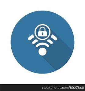 Secure Access Icon. Flat Design.. Secure Access Icon. Flat Design. Mobile Devices and Services Concept. Isolated Illustration.