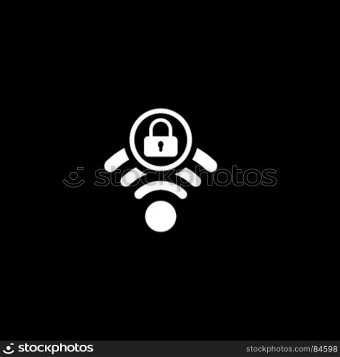 Secure Access Icon. Flat Design.. Secure Access Icon. Flat Design. Mobile Devices and Services Concept. Isolated Illustration.
