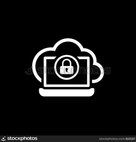 Secure Cloud Access Icon. Flat Design.. Secure Cloud Access Icon. Flat Design Isolated Illustration.
