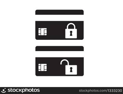 Secure credit card locked.
