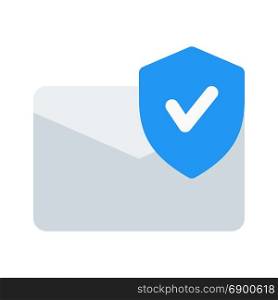 secure email, icon on isolated background