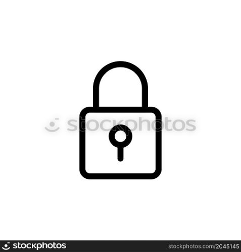 secure line icon vector