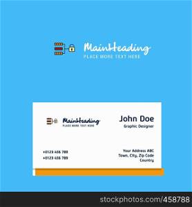 Secure network logo Design with business card template. Elegant corporate identity. - Vector