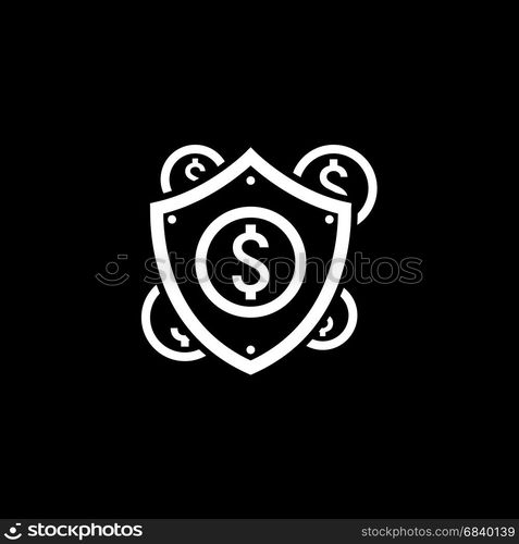 Secure Transactions Icon. Flat Design.. Secure Transactions Icon. Flat Design. Business Concept. Isolated Illustration.