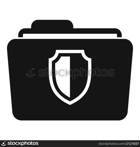 Secured folder icon simple vector. Data information. Safe network. Secured folder icon simple vector. Data information