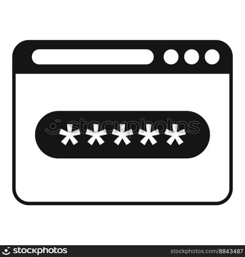 Secured surfing icon simple vector. Data code. Computer data. Secured surfing icon simple vector. Data code