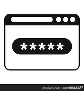 Secured surfing icon simple vector. Data code. Computer data. Secured surfing icon simple vector. Data code