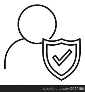 Secured trust icon outline vector. Finance business. Success investor. Secured trust icon outline vector. Finance business