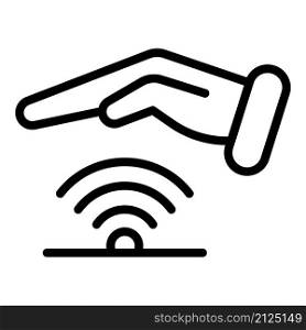 Secured wifi icon outline vector. Stop secure. Fraud money. Secured wifi icon outline vector. Stop secure