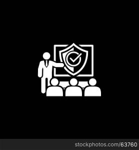 Security Briefing Icon. Business Concept.. Security Briefing Icon. Business Concept Flat Design. Isolated Illustration.