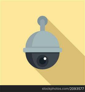 Security camera icon flat vector. Video camcorder. Digital security camera. Security camera icon flat vector. Video camcorder