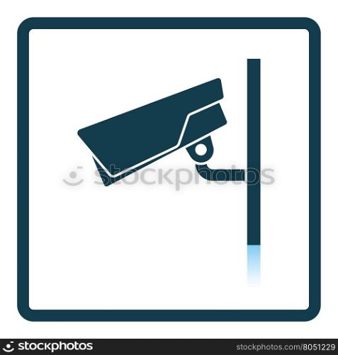 Security camera icon. Shadow reflection design. Vector illustration.