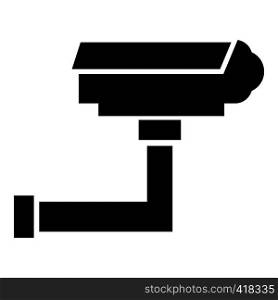 Security camera icon. Simple illustration of security camera vector icon for web. Security camera icon , simple style