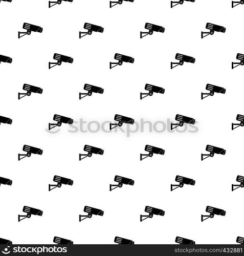 Security camera pattern seamless in simple style vector illustration. Security camera pattern vector