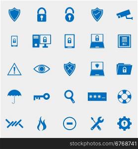 Security color icons on grey background, stock vector